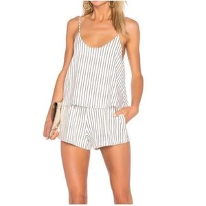NBD‎ Striped Lyric Romper
 Striped Sleeveless Top and Shorts Set
Size L NWT